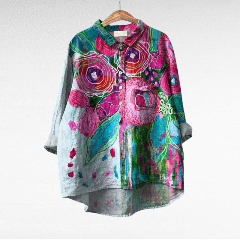 Mireva - Blusa vintage elegante