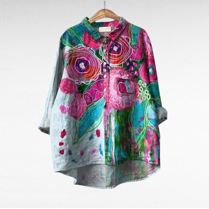 Mireva - Blusa vintage elegante