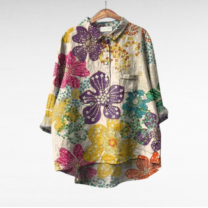 Mireva - Blusa vintage elegante