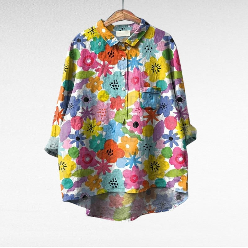 Mireva - Blusa vintage elegante