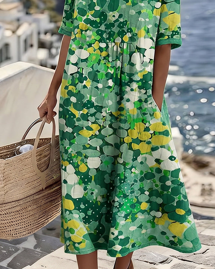 Vestido estampado holgado