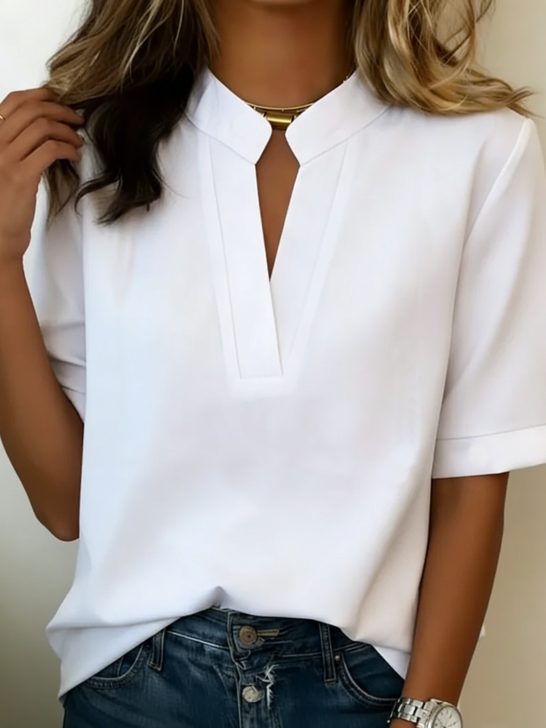 Luna | Camisa de manga corta de corte holgado
