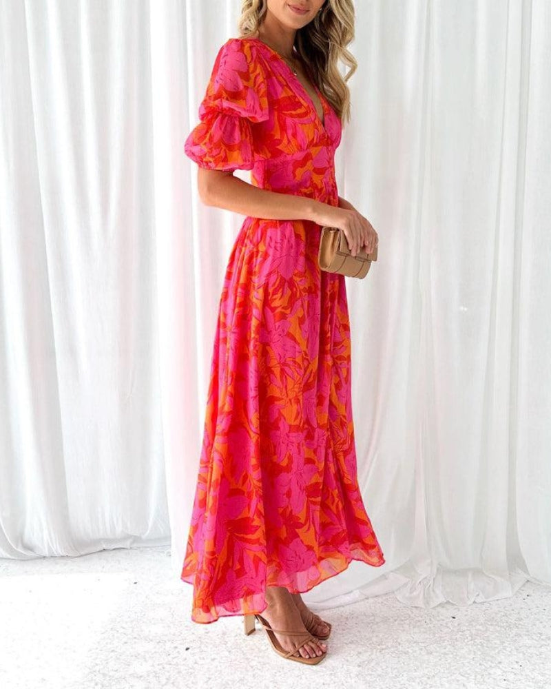 ALICIAMALDONADO| | Vestido maxi resplandor solar (¡EDICIÓN LIMITADA!)