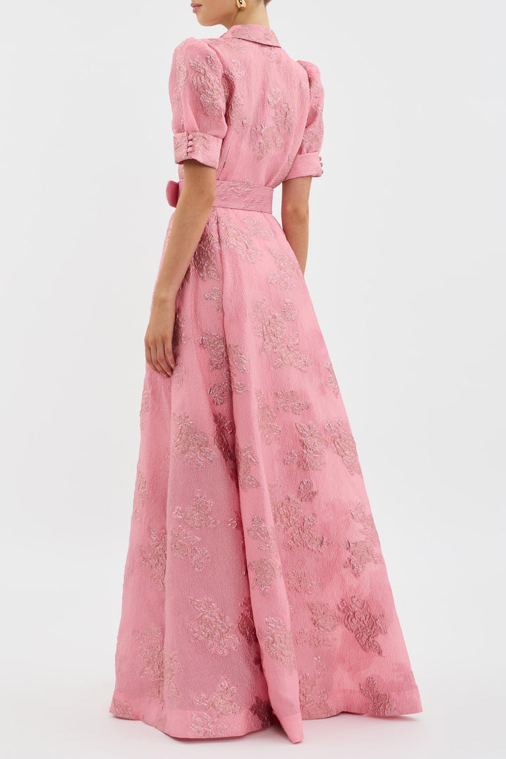 Aria™ | Vestido con mangas cortas abullonadas