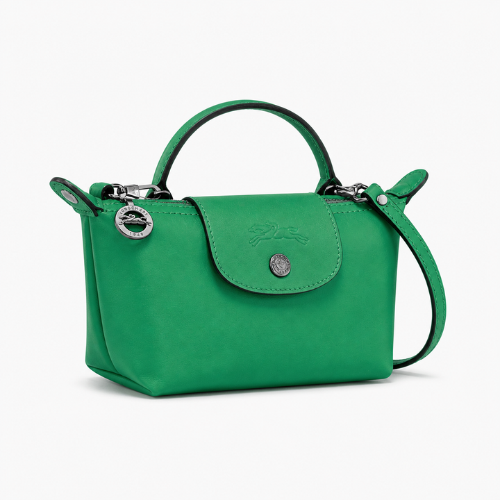 MINI BOLSO PARISIEN DE PIEL - VERDE ESMERALDA