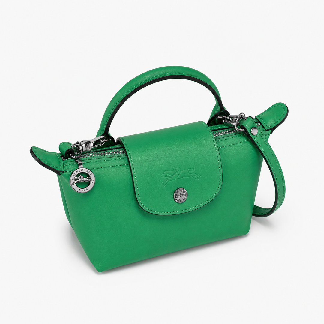 MINI BOLSO PARISIEN DE PIEL - VERDE ESMERALDA