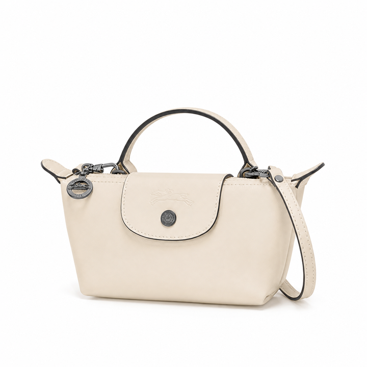 MINI BOLSO PARISIEN DE PIEL - BLANCO
