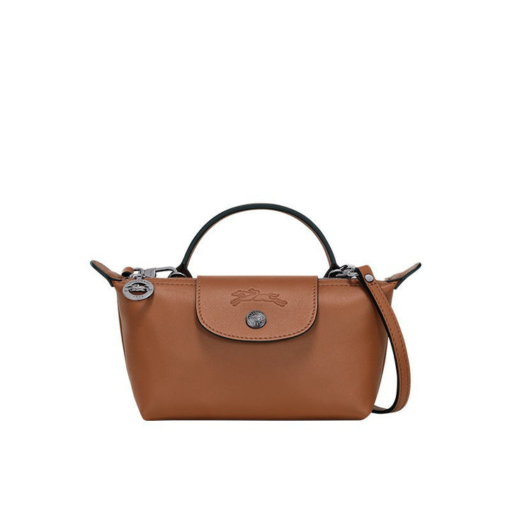 MINI BOLSO PARISIEN DE PIEL - MARRÓN