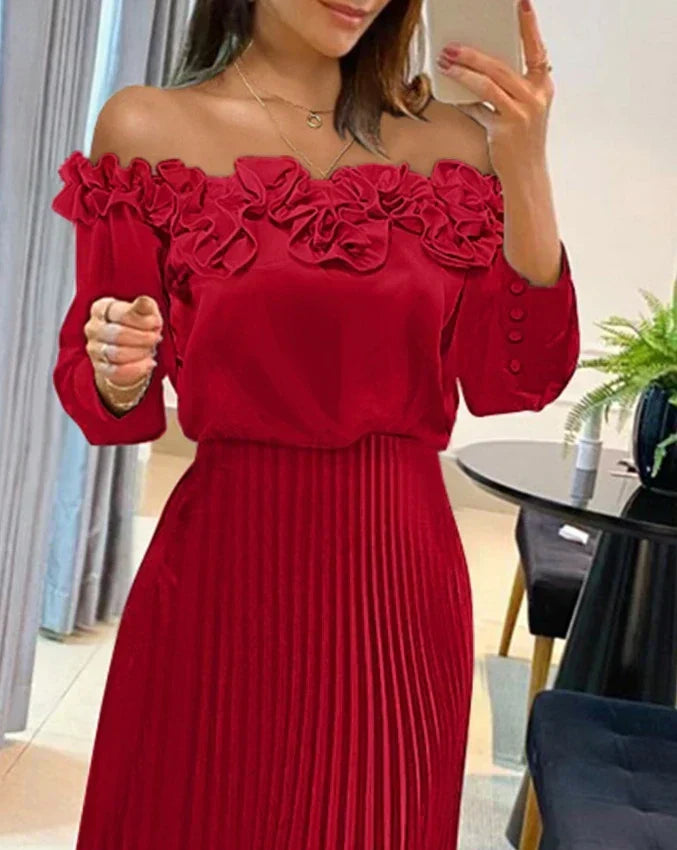Ava™ | Vestido maxi palabra de honor