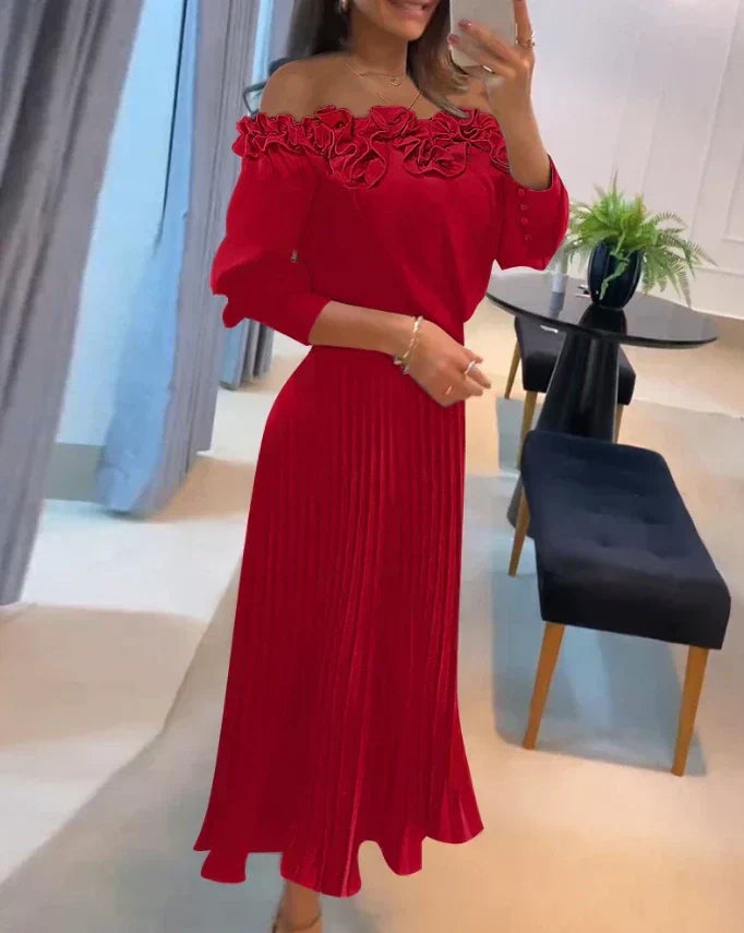 Ava™ | Vestido maxi palabra de honor