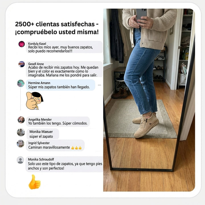 Mila | Zapatillas ortopédicas cómodas con cremallera