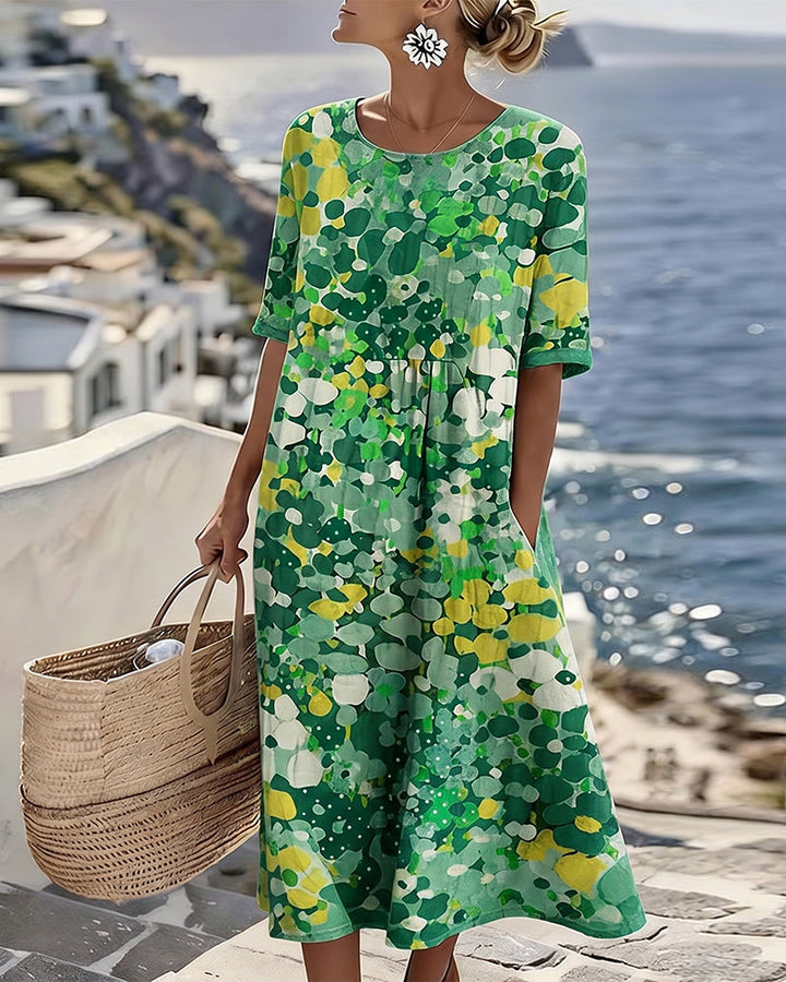 Vestido estampado holgado