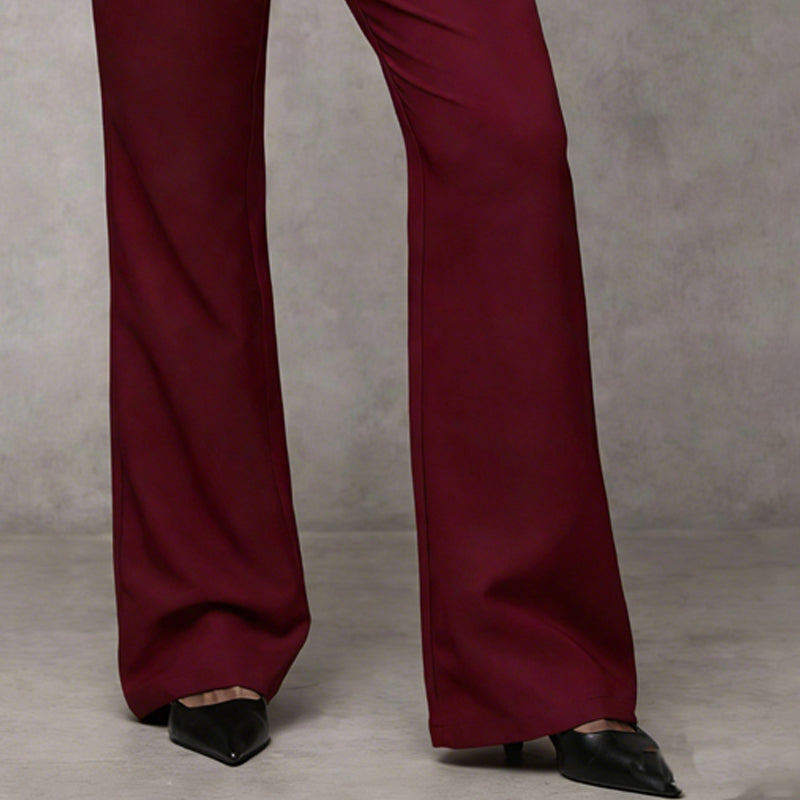 Pantalón de vestir acampanado para mujer