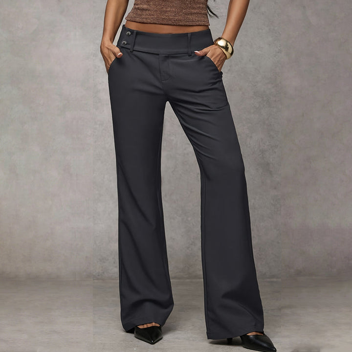 Pantalón de vestir acampanado para mujer